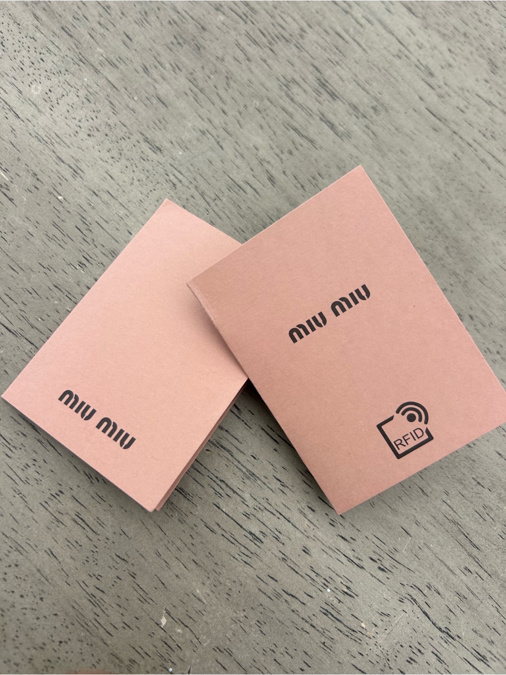 Miu Miu Authentic Rfid Card And Care Booklet Set Prada Group